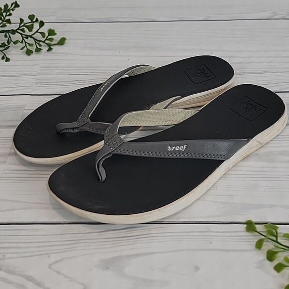 Reef Women's Black Flip Flops Size S - Picture 9 of 9